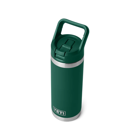 Rambler Straw Bottle 18oz (532ml) - Black Forest Green