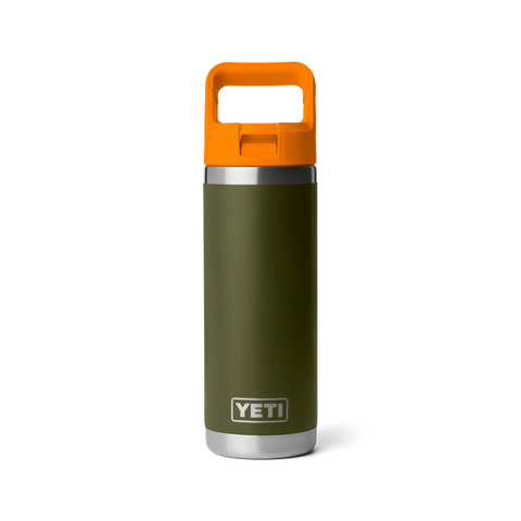 Rambler Straw Bottle 18oz (532ml) - Olive/King Crab Orange