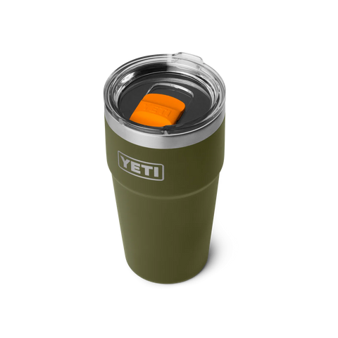 Rambler 20oz Stackable Cup - Olive/King Crab Orange
