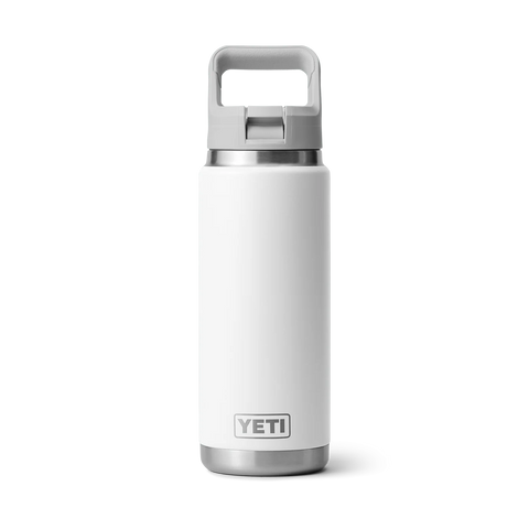 Rambler Bottle 26oz Straw Cap - White (Grey Lid)