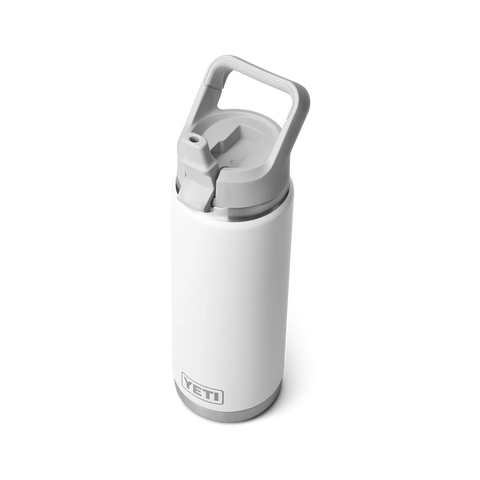 Rambler Bottle 26oz Straw Cap - White (Grey Lid)
