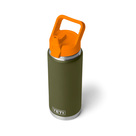 Rambler Bottle 26oz Straw Cap - Olive/King Crab Orange