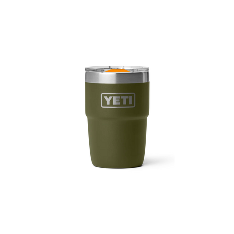 Rambler 8oz Ceramic Lined Stackable Cup - Olive/King Crab Orange