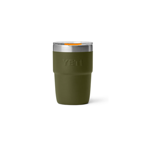Rambler 8oz Ceramic Lined Stackable Cup - Olive/King Crab Orange