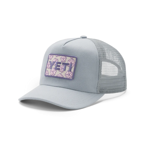 Cherry Blossom Trucker Hat - Grey