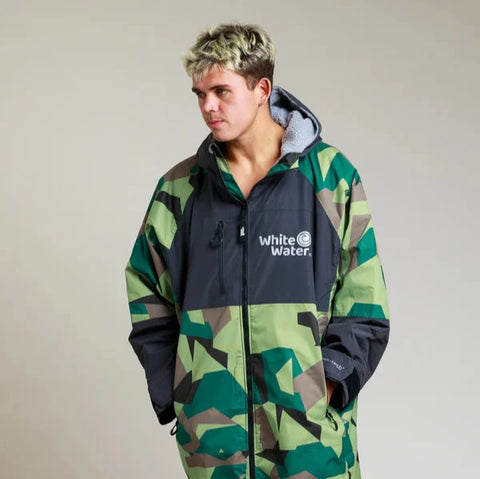 Hard Shell Robe - Camo/Grey