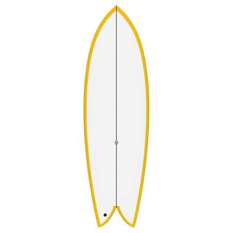 Acid Fish 5'10" Yellow Rail - Futures