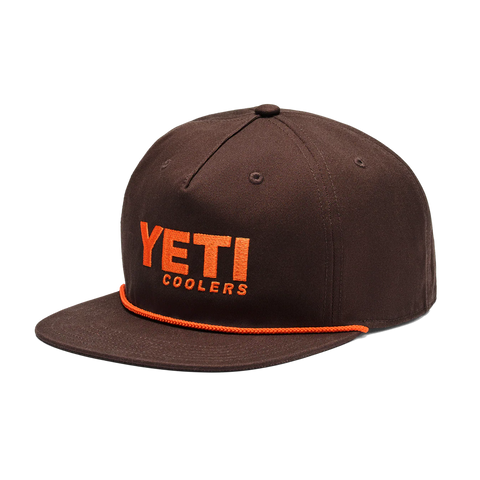 YETI Coolers Flat Brim Rope Hat - Coffee