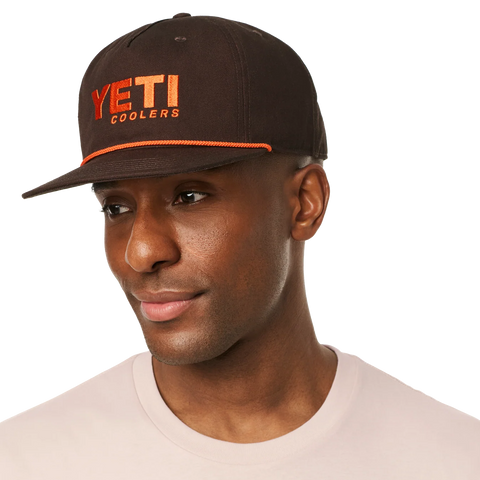 YETI Coolers Flat Brim Rope Hat - Coffee