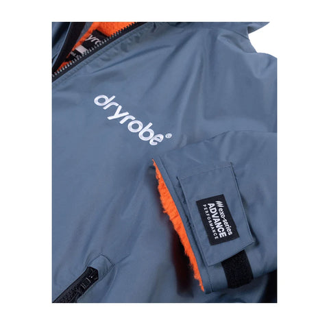 Dryrobe Advance Long Sleeve - Dark Grey/Orange