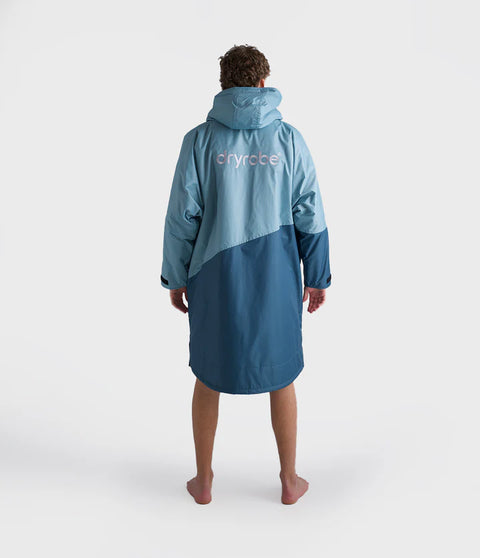 Dryrobe Advance Long Sleeve Contrast - Blue/Light Grey
