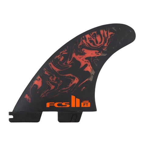 Felipe Tolde "FT" AirCore Tri Fin Set - Medium Black/Red