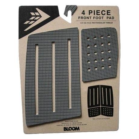 X BLOOM Algae Foam "Front Foot 4 Piece" - Charcoal