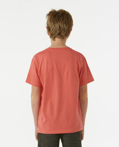 Filgree Short Sleeve T Shirt - Hot Coral