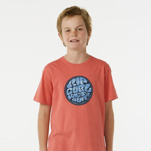 Filgree Short Sleeve T Shirt - Hot Coral