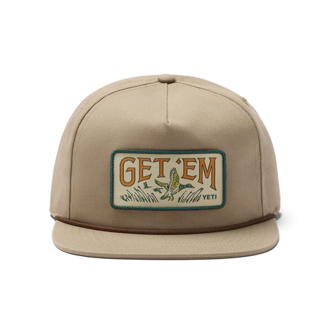 Wetlands Get 'Em Mid Pro Flat Brim Snapback - Taupe