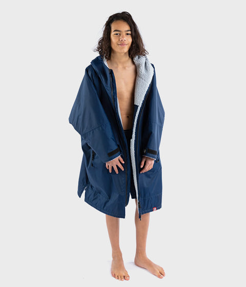 Dryrobe Advance Kids Long Sleeve - Navy/Grey