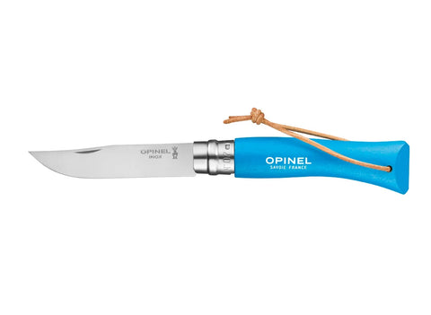 Opinel Trekking Stainless Steel Knife - No.7 Cyan Blue