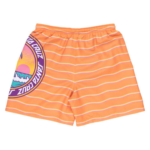 "Paradise Break" Youth Short - Apricot Wave Stripe
