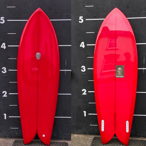 Fish 5'6" Red Gloss/Polish - Futures