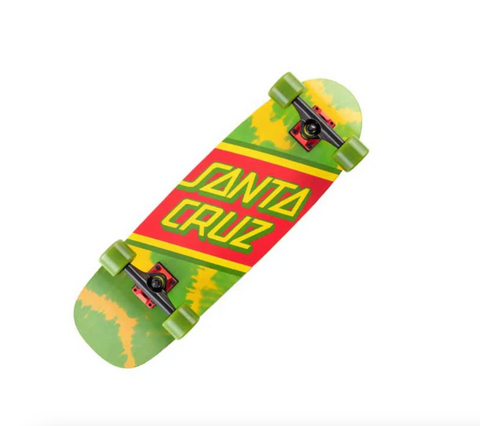 Cruzer Street Skate - Rasta Tie Dye 8.79"
