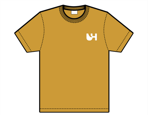 Shop Map Logo Organic T-Shirt - Mustard