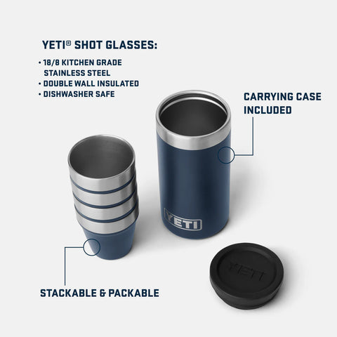Shot Glasses - Rescue Red