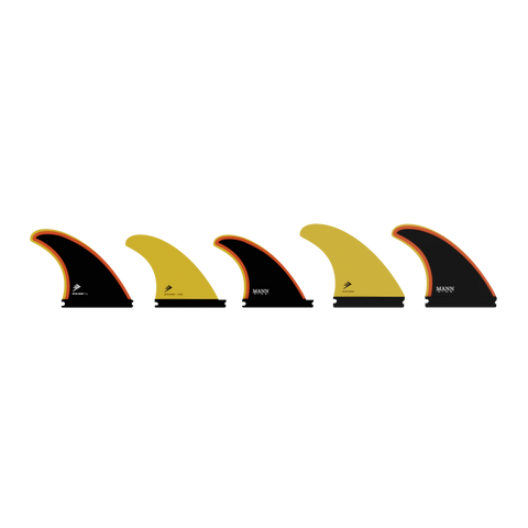 "Spun Honey" Large 5 Fin Set