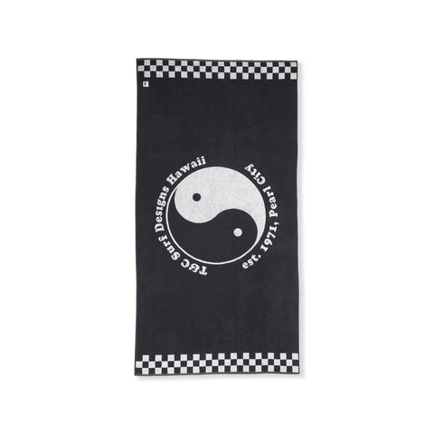 T&C Surf Designs Jaccard Towel - Black and White