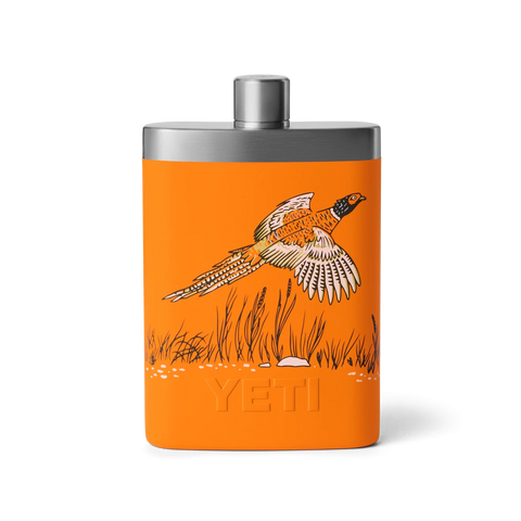 Rambler Flask - Upland Bird/King Crab Orange