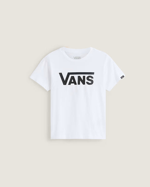 Kids Flying V Crew Tee - White