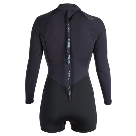 Womens Comp+ Long Sleeve Shorty 2/1.5mm 2026 - Black