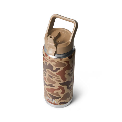 Rambler Bottle 26oz Straw Cap - Wetlands Camo