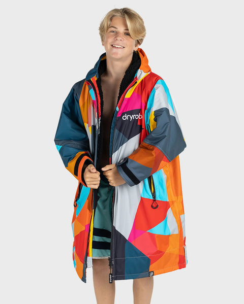 Dryrobe Advance Alpine Kids Long Sleeve - Abstract