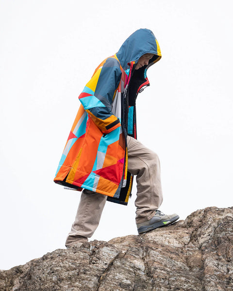 Dryrobe Advance Alpine Kids Long Sleeve - Abstract