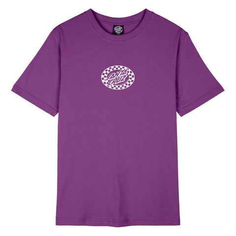Check Oval Mono - Grape