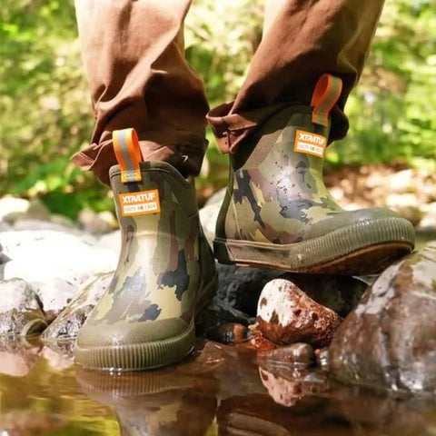 x Salty Crew "Elevate" Men's Deck Boot - Camo Green