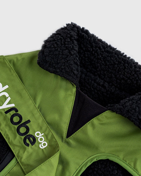 Dog Dryrobe - Forest Green/Black