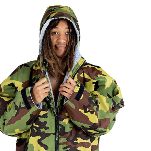 Dryrobe Advance Long Sleeve - Camo/Grey