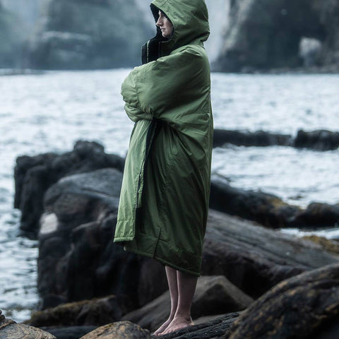 Dryrobe Advance Long Sleeve - Dark Green/Black