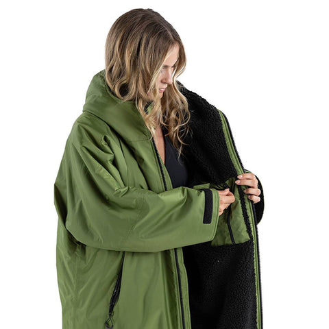 Dryrobe Advance Long Sleeve - Dark Green/Black