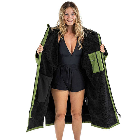 Dryrobe Advance Long Sleeve - Dark Green/Black