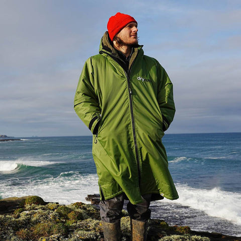 Dryrobe Advance Long Sleeve - Dark Green/Black
