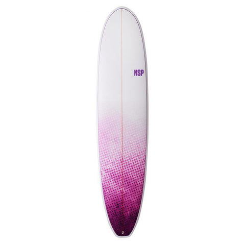 NSP E-Plus 8'0" Longboard - The Purple Wave