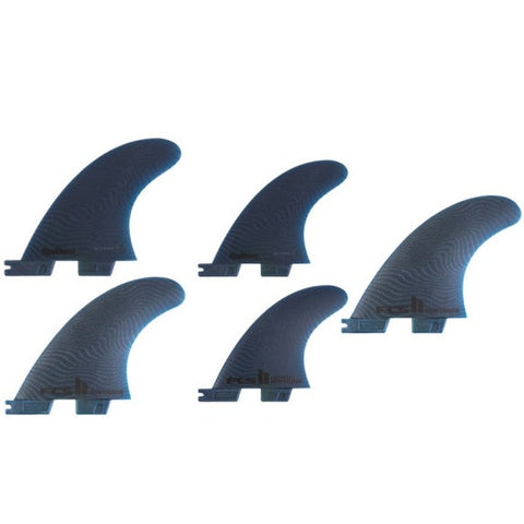 Performer Tri-Quad Five Fin Set Neo Glass "Pacific" EcoBlend - Medium