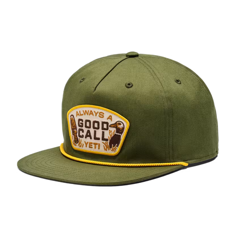 YETI Good Call Flat Brim Rope Hat - Dark Green