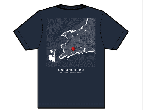 Shop Map Logo Organic T-Shirt - Dark Navy