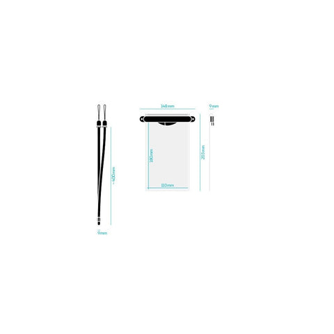Hermetic Dry Bag Medi - Petrol/Transparent