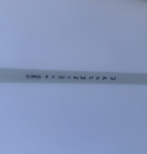 CI Mid Twin 6'9" - Spinetek White