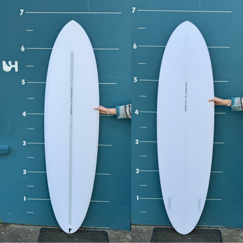 CI Mid Twin 6'9" - Spinetek White